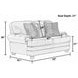 Roberto Cocoa Italian Top Grain Leather Match 70" Loveseat