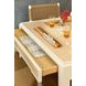Robin White and Natural 2 Drawer Game Table