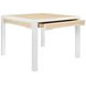 Robin White and Natural 2 Drawer Game Table