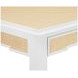 Robin White and Natural 2 Drawer Game Table