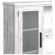 Westwood Rustic White 4 Door Buffet and Hutch with LED