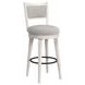 Westwood Gray Upholstered Swivel Bar Stool Set of 2