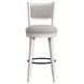 Westwood Gray Upholstered Swivel Bar Stool Set of 2