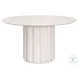 Roma Whitewash Pine 54" Round Dining Table