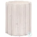 Roma Whitewash Pine Accent Table