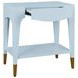 Ronny Light Blue Rectangular Side Table