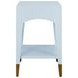 Ronny Light Blue Rectangular Side Table