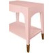 Ronny Pink Rectangular Side Table
