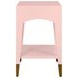 Ronny Pink Rectangular Side Table