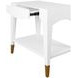 Ronny White Rectangular Side Table