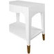 Ronny White Rectangular Side Table