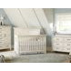 Westfield Brushed White Clean Headboard Convertible Crib