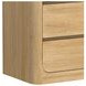Camelot Natural 6 Drawer Dresser and Rectangular Mirror