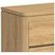 Camelot Natural 6 Drawer Dresser and Rectangular Mirror