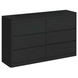Camelot Black 6 Drawer Dresser