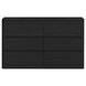 Camelot Black 6 Drawer Dresser