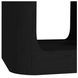 Camelot Black Square End Table