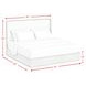 Camelot Black and Gray King Upholstered Panel Bed