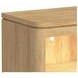 Camelot Natural 1 Drawer Nightstand with USB Charging and LED
