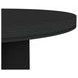 Camelot Black 48" Round Dining Table