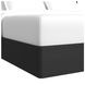 Camelot Black and Gray King Upholstered Panel Bed