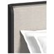 Camelot Black and Gray King Upholstered Panel Bed