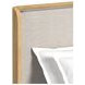 Camelot Natural and Gray King Upholstered Panel Bed