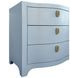 Rosie Textured Light Blue Linen 6 Drawer Dresser