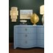 Rosie Textured Light Blue Linen 6 Drawer Dresser