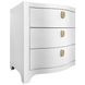 Rosie Textured White Linen 6 Drawer Dresser