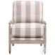 Rouleau Stonebridge Pewter Club Chair