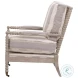 Rouleau Stonebridge Pewter Club Chair