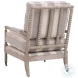 Rouleau Stonebridge Pewter Club Chair