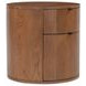 Theo Brown 2 Drawer Nightstand