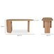 Theo Natural 66" Writing Desk