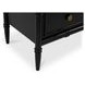 Eleanor Black 5 Drawer Marble Top Chest