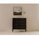 Eleanor Black 5 Drawer Marble Top Chest