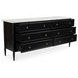 Eleanor Black Marble Top 6 Drawer Dresser