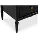 Eleanor Black Marble Top 6 Drawer Dresser