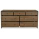Riley Oak 7 Drawer Dresser