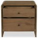 Riley Oak 2 Drawer Nightstand