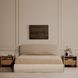 Lane Natural and Beige 1 Drawer Marble Top Nightstand