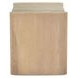 Lane Natural and Beige 1 Drawer Marble Top Nightstand