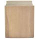 Lane Natural and Beige 1 Drawer Marble Top Nightstand