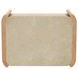 Lane Natural and Beige 1 Drawer Marble Top Nightstand