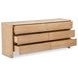 Lane Natural Marble Top 6 Drawer Dresser