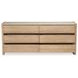 Lane Natural Marble Top 6 Drawer Dresser