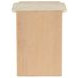 Lane Natural and Beige Rectangular Marble Top Accent Table