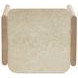 Lane Natural and Beige Rectangular Marble Top Accent Table