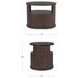 Tommy Dark Brown 1 Drawer Nightstand